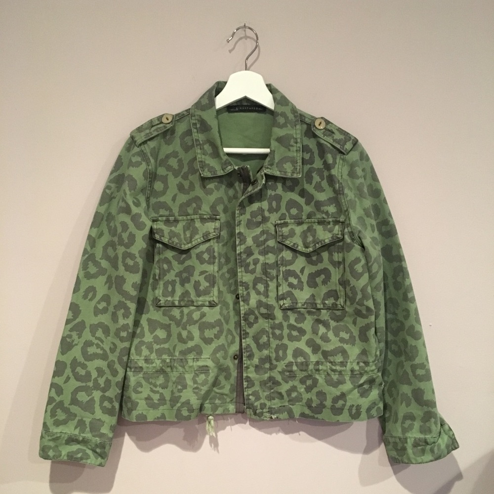 ASOS Signature Cheetah Jacket.  Size 8